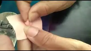 Chorse neck patty draft di katai salai.ਚੌਰਸ ਗਲਾ ਪੱਟੀ ਡਰਾਫਟ ਦੀ ਕਟਾਈ ਸਲਾਈ।