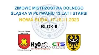 Zimowe Mistrzostwa DOZP w kat. 13 lat i starsi w pływaniu - BLOK II