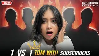 BGMI LIVE 🤩 1V1 TDM CHALLANGE w SUBS & TEAMCODE MATCHES 🤩 #bgmilive #bgmi #livestream #live #pubg
