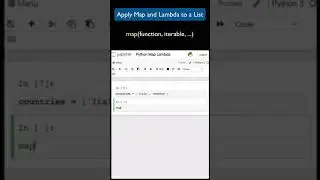 Python Map Function and Lambda applied to a List 
