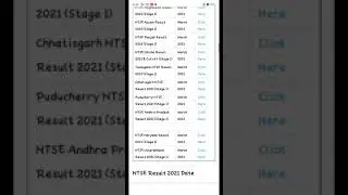 NTSE Result 2021 (Stage 1) Declared | State-Wise NTSE ...      NTSE 2021  Answer Key Released ||