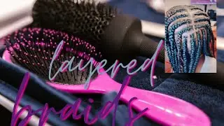 Layered braids on kids #braids #protectivestyles #kidshairstyle #diy #followforfollowback #follow