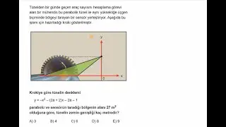 SİZDEN GELENLER (3D ve KAREKÖK Yayınlarından İki Güzel Parabol Sorusu) #YKS #TYT #AYT