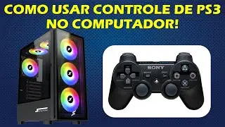 COMO USAR CONTROLE DE PS3 NO PC PARA JOGAR (POR CABO)! TUTORIAL