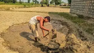 Making Mud Plaster || Pakistani Village Life Punjab || گاؤں کی زندگی کے مزے