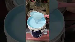 Easy clean silky touch paint | interior paint shade making | smooth finish #satisfying
