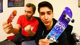 FINGERBOARD VS. HANDBOARD S.K.A.T.E. - Sam Tabor vs. Andy Schrock