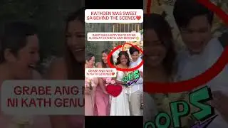 KATHRYN BERNARDO: ALDEN RICHARDS SWEET AT KILIG SA KASAL BTS. #kathden #kathrynbernardo #shorts