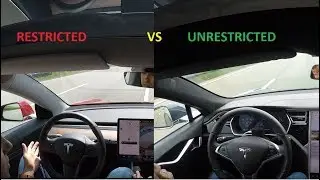 Model S VS Model 3: Unrestricted VS Restricted Tesla Autopilot Lane Change Test