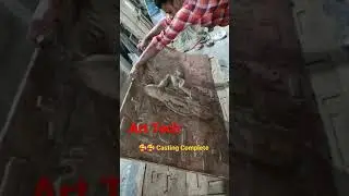 Fiber Casting From POP Mold & release #shorts