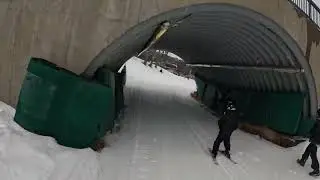 Wintergreen Ski Resort, VA, BIg Acorn to checkerberry cabin. Jan 18 2024