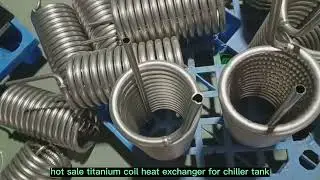 hot sale titanium coil heat exchanger for chiller tank