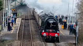'46100 'Royal Scot' + 47805 passing Cwmbran 01.03.2023