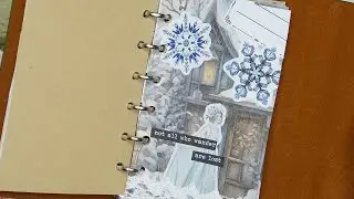 Christmas Winter Bullet Journal Page | Satisfying Aesthetic Stickers Collage