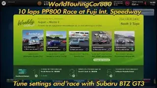 GT7 | World Touring Car 800 | Tune Settings | Subaru BRZ GT300 | Fuji Int. Speedway | 10 laps