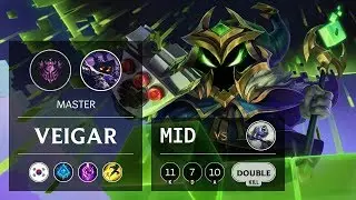 Veigar Mid vs Fizz - KR Master Patch 9.14