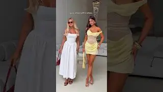 Идеальное🥀 Наше мини-платье LOLA - лимонное💛 Миди-платье HELDA - белое🤍 #мода #стиль #образ #шорты