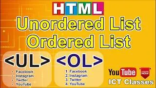 Learn Unordered & Ordered List Tags in HTML [In Hindi]