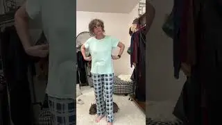 Two piece short sleeve pajama set from Amazon Try On #pajamas #pajamaset #tryonhaul