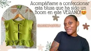 CONFECCIONANDO BLUSA VIRAL 2024. #ISACOMPARTE1#COSTURISA #modafeminina
