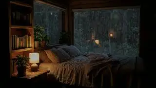 Quiet Night Rain in a Cabin | Relaxing Rain Sounds for Deep Sleep