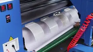 800x1800mm Drum Diameter Textile Calandra Roll Fabric Rotary Heat Press Machine For Cut Pieces