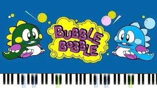 Bubble Bobble - Main Theme (Arcade) - by alexsteb [Piano Tutorial] // Synthesia