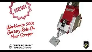 Brand NEW Workhorse 500e Electic Lithium-Ion battery-powered floor scraper