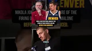 Jokic knew Michael Malone was going to be fired 👀 (via dnvr_nuggets/X)