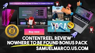 ContentReel Review & Bonus Offer - Watch ContentReel Review & Get NoWhere To Be Found Bonuses