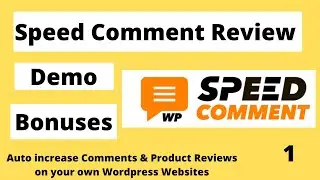 Speed Comment Review | Speed Comment Demo | Don't buy without my exclusive bonuses and VIP Bonuses