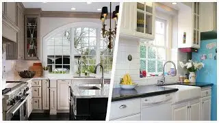 75 Mid-sized Kitchen With Glass-front Cabinets Design Ideas You'll Love 🔴