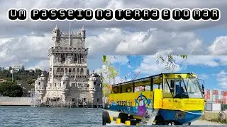 Como é andar no anfíbio em Lisboa (anda na terra e na água)