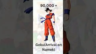 Dragon Ball Z : Namek Saga POWER LEVELS #anime #dbs #shorts #goku