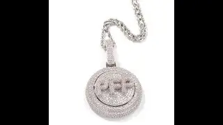 Funny Hip Hop Letter Pendants, Rotatable PFP custom name necklace ,$31 To Do Wholesale...