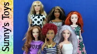 BARBIE Pink Passport Fashion Doll Outfits - 10 pack - Barbie dolls try on clothes