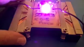 UV LED Heatsink Hack with eBay Server Copper Heatsink Cooling High Power Ultraviolet Diode