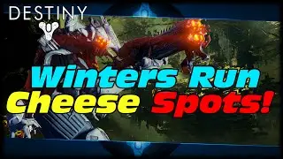 Destiny Winter's Run Strike Glitch & Cheese Spots! How To Solo Winter's Run Strike In Destiny!