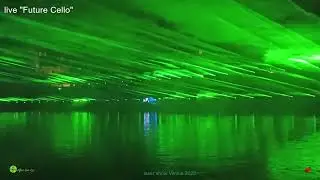 Future Cello and laser show Vilnius 2022