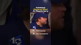 Athletes getting mad at reporters
