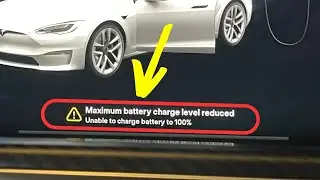Tesla &ldquo;Maximum battery charge level reduced&rdquo; warning