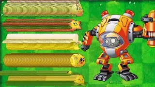 PVZ 2_Competition_Plants Max Level 5 Power Ups Vs Z-Mech_Who Will Win ?