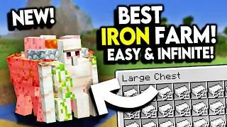 BEST NEW Infinite IRON FARM! Minecraft +1.21 In Minutes!