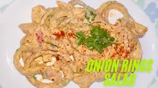 Onion Rings Salad | Onion Rings Salad With Curd | Onion Rings Se Banaye Dahi Wala Salad | 