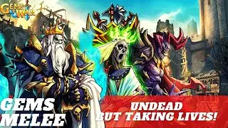 Gems of War | Undead But Taking Lives | full Undead team gameplay Deathknight * Necromancer