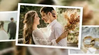 Free White Wedding Photo Collage Gallery Love Story Anniversary Slideshow Video Template-FlexClip