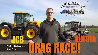 KUBOTA Sidekick vs. JCB Fastrac Drag Race!