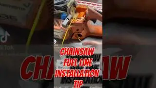 Chainsaw fuel line tip to keep from fighting it. #chainsawrepair #howto #diy #doityourself #Fyi #tip