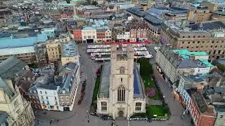 Cambridge UK - Aerial drone footage