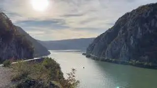 🇷🇸 View of Danube and Romania from Djerdap National Park, Serbia